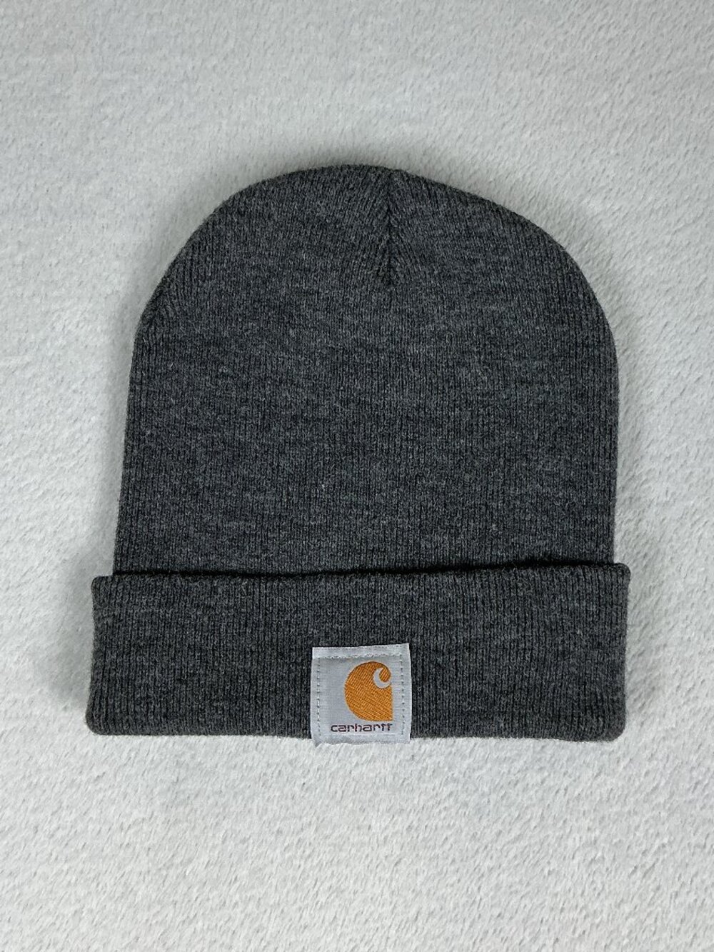 Carhartt A18 Knit Cuffed Beanie OS Charcoal Heather Made in USA.